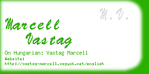 marcell vastag business card